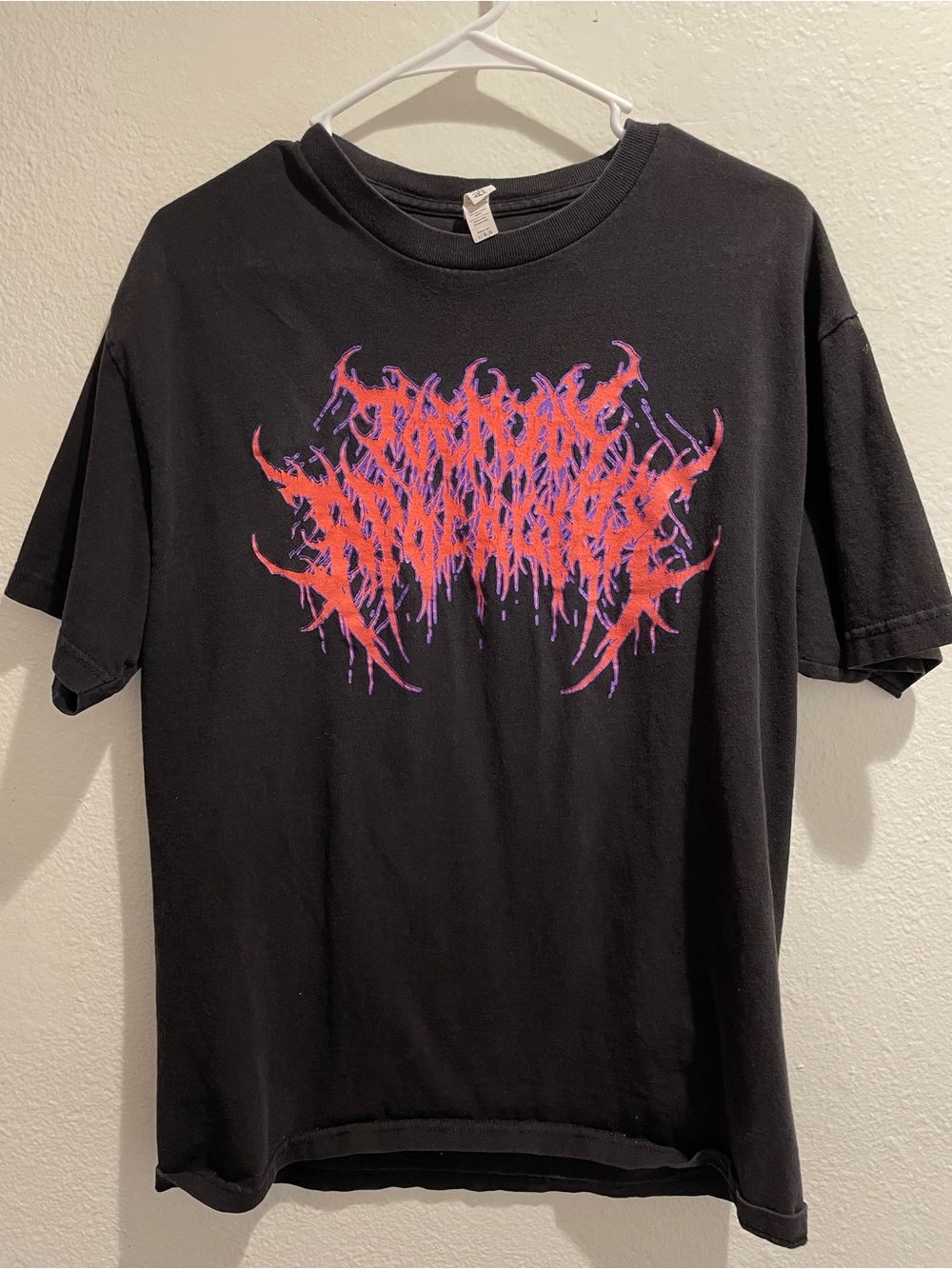 ALSTYLE Tomorrow Apocalypse Slam Metal Band Graphic Tee Black Short Sleeve